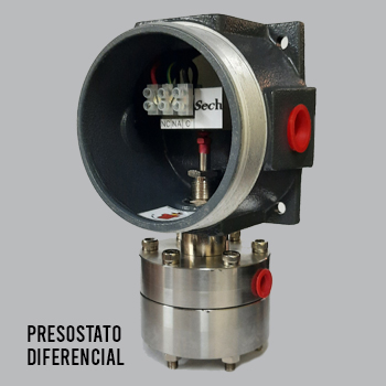 Presostato diferencial antiexplosivo